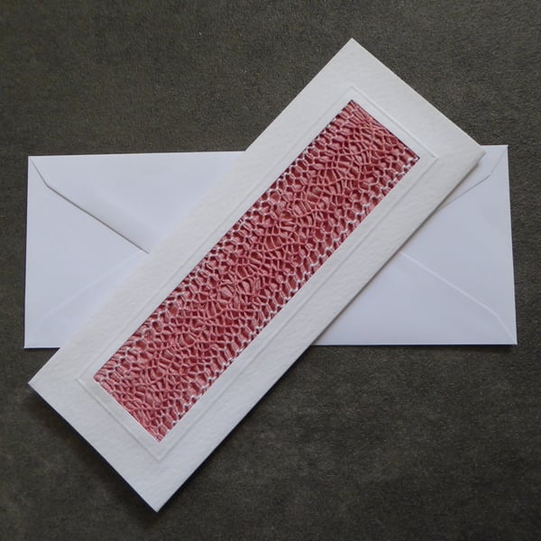 Individually Hand Crafted Textile Blank Card