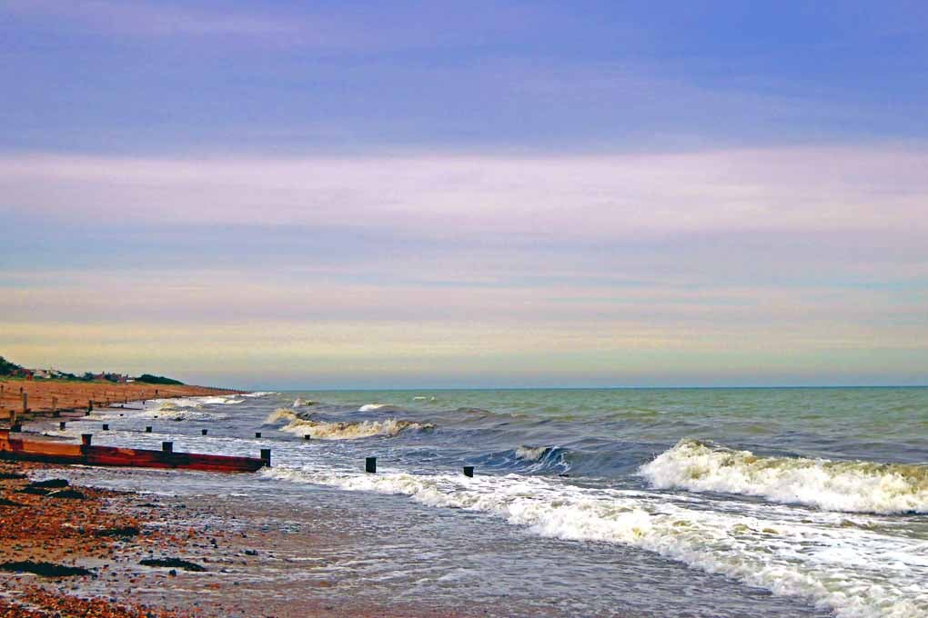 Angmering on Sea Beach Sussex England Photograph Print