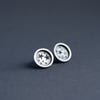 SALE Silver star mis-matched studs