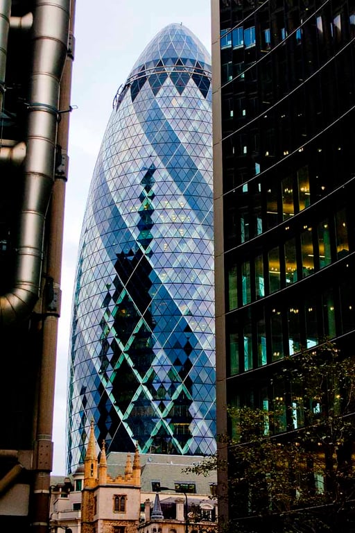 30 St Mary Axe The Gherkin London UK Photograph Print