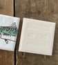 Summer seconds Pair of Mackerel Tiles - ceramic, coaster, coastal home - Image 3