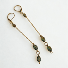 LONGER Length Gold & Green Drops