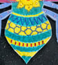 The Dusk Bee - Handmade Textiles Statement Necklace - Image 8