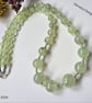 Designer Prehnite & Peridot Sterling Silver Necklace  - Image 7