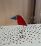 Handmade stained glass free standing bird - Image 2