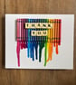 Personalised Melted Crayon Art Canvas