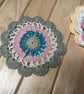 handmade crochet  flower coasters - Image 2