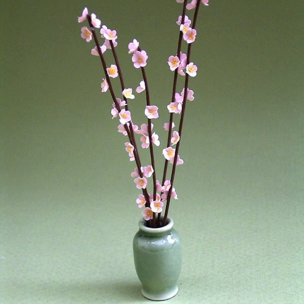 DIY Cherry Blossom Paper Flower Kit for 12th scale Dollhouses