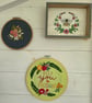 'Keep You A Troshin'' Hand Embroidered Floral Wall Art - 8 Inch - Image 3