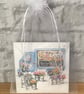 Vintage flower truck.  Wooden hanging wall plaque.  FREE delivery. - Image 3