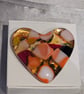 Fused Glass Pocket Heart - Deep red and coral - Image 3