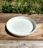 Handmade White Speckle Ceramic Garlic Grater - Stoneware - Image 1