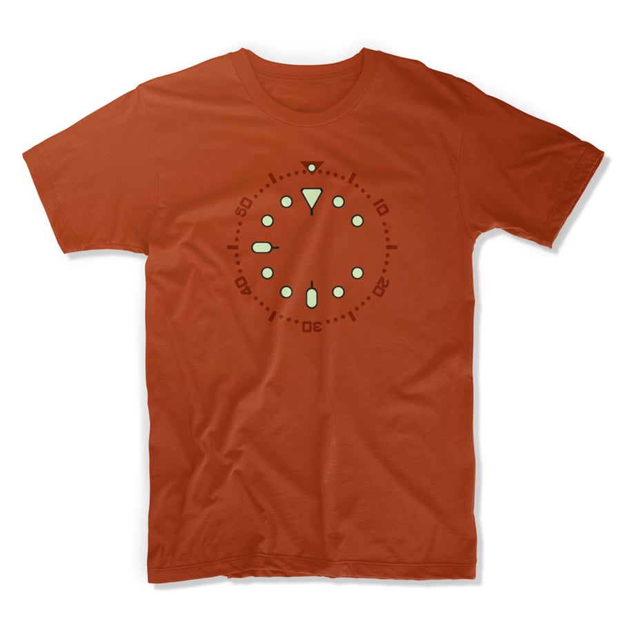 Seiko SKX011 - Glow in the dark horology art T shirt - uchi horology series