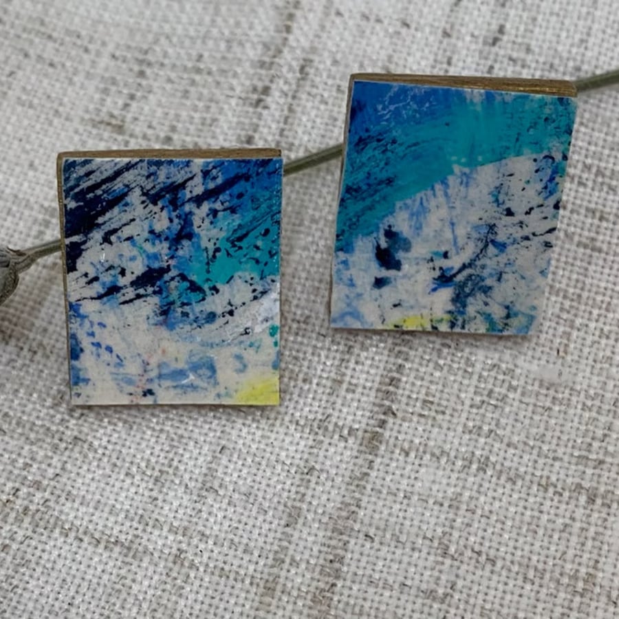 Spring Sky Stainless steel post earrings 