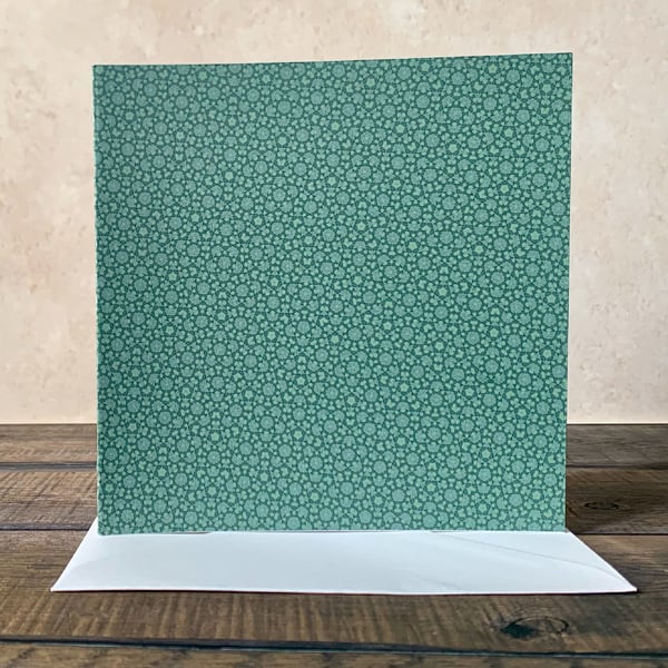 Handmade Card -  Green Circles