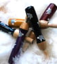   Hand painted green daisy needle grip tool for needle felting  - Image 7