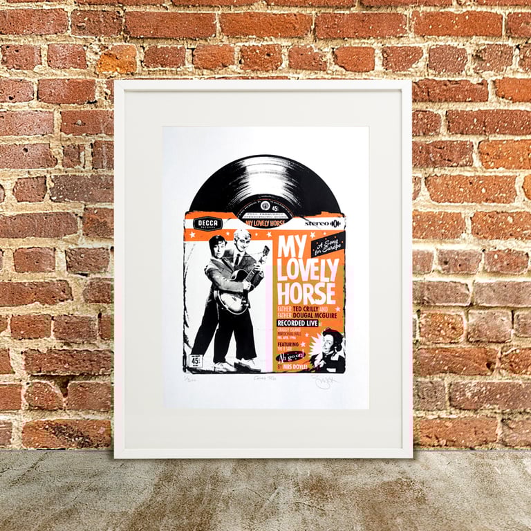 Father Ted 'Record' Hand Pulled A3 Limited Edition Screen Print