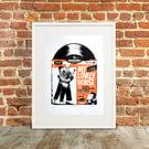 Father Ted 'Record' Hand Pulled A3 Limited Edition Screen Print