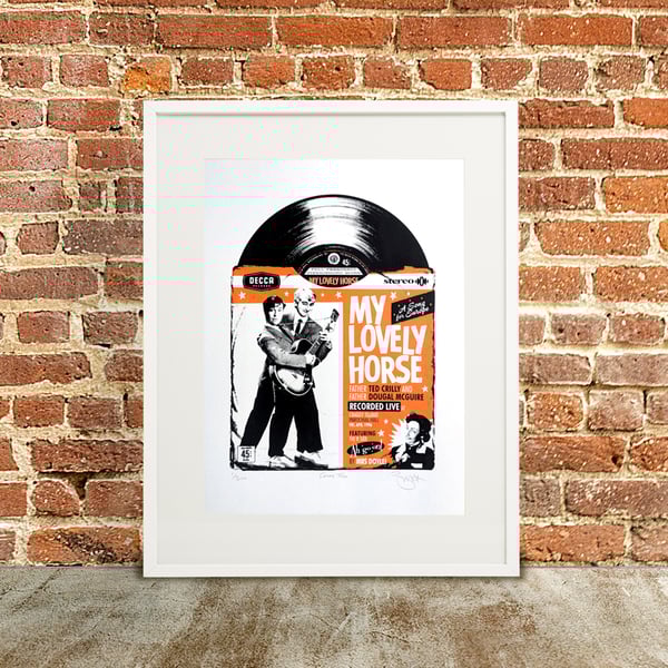 Father Ted 'Record' Hand Pulled A3 Limited Edition Screen Print