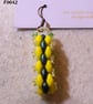 Brickwork-pattern bead earrings (customisable) - Image 1