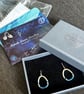 Enamel Earrings, pebble earrings, enamel jewellery, sea themed earrings, enamel, - Image 9