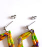 Colourful Handmade Polymer Clay Statement Earrings - Image 2