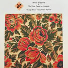 Heritage Cross Stitch Physical Pattern 'Orange Roses'