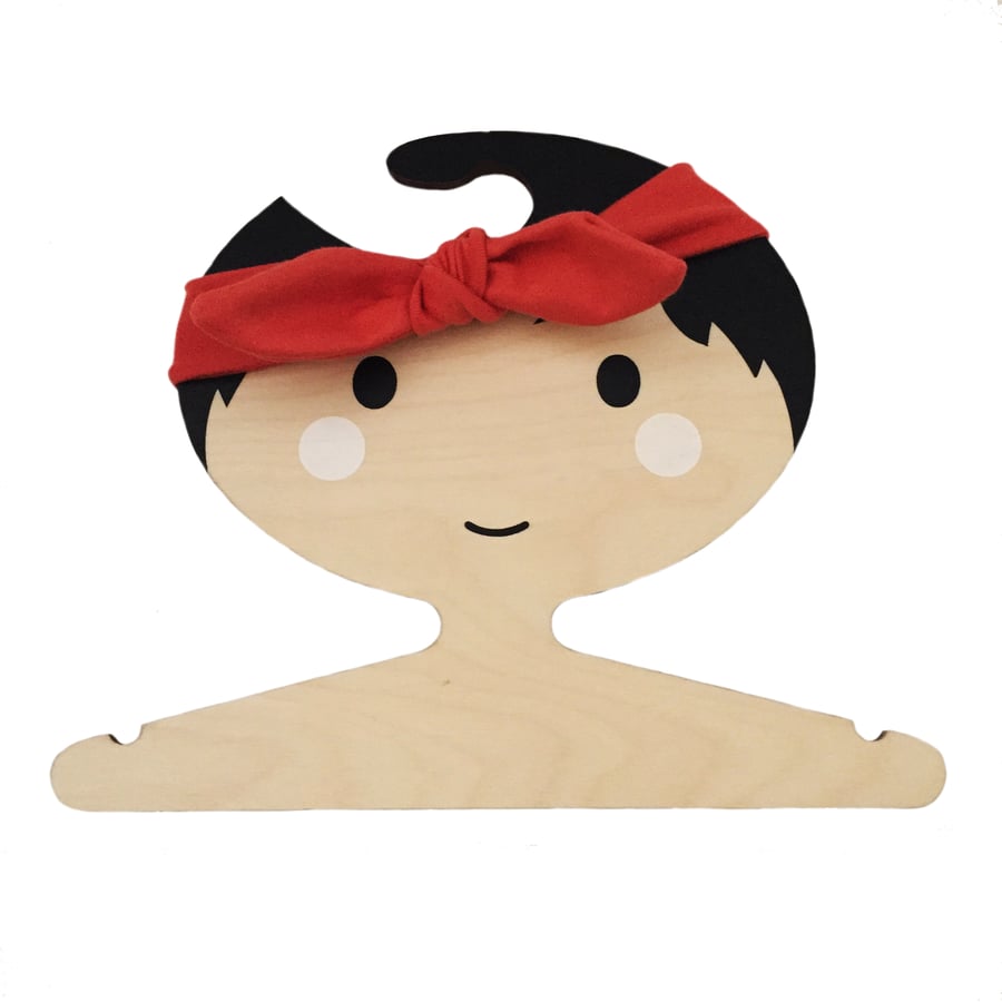 Baby Headband in ORGANIC PLAIN CORAL RED - Eco Baby Hairband Gift Idea 