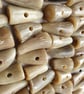 38mm (1 & 12") Real Horn Beige Toggle 1st quality - Image 2