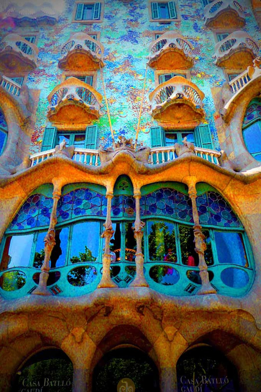 Casa Batllo Barcelona Spain 12"x18" Print