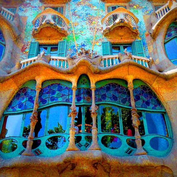 Casa Batllo Barcelona Spain 12"x18" Print