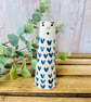 Small Blue Heart People Vase  - Image 2