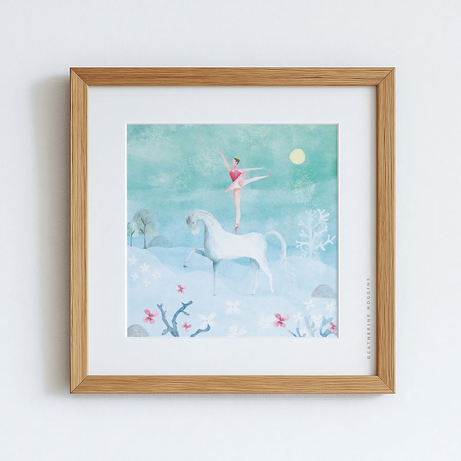 Ballerina - Giclee Art Print - Wall Art For Kids
