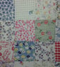 Wooden Wall Shelf Storage Made Using Cath Kidston Rare Vintage Patchwork Design  - Image 2