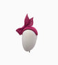 Cerise Pink Sinamay Fascinator Hat for Weddings, Ascot, Race Day Occasions - Image 4