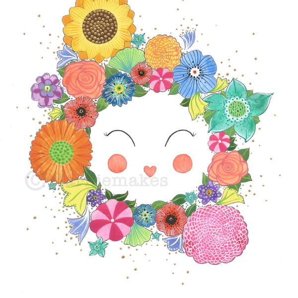 In The Garden - A5 Giclee print ( PRE ORDER)