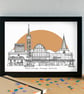 Stevenage Skyline Art Print - Image 3