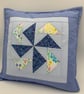Patchwork Quilt and Cushion Set - Image 3