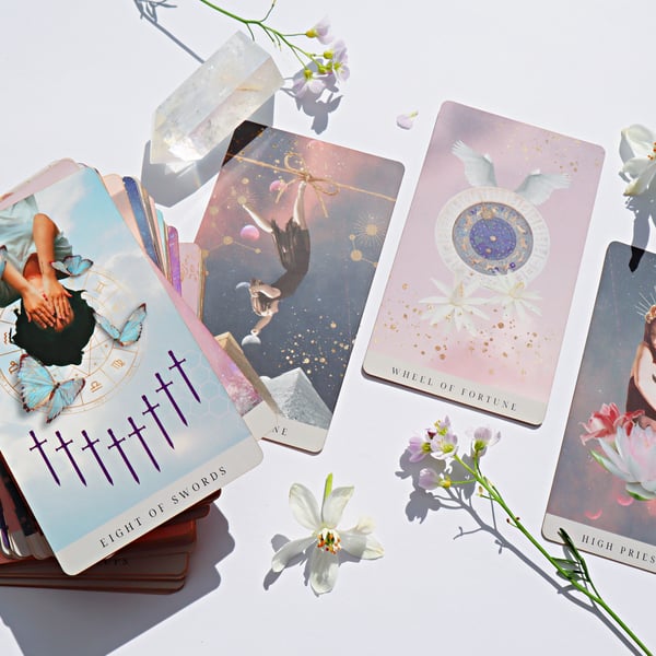 DELUXE The Lumiere Tarot Deck, Luxury Tarot Deck 