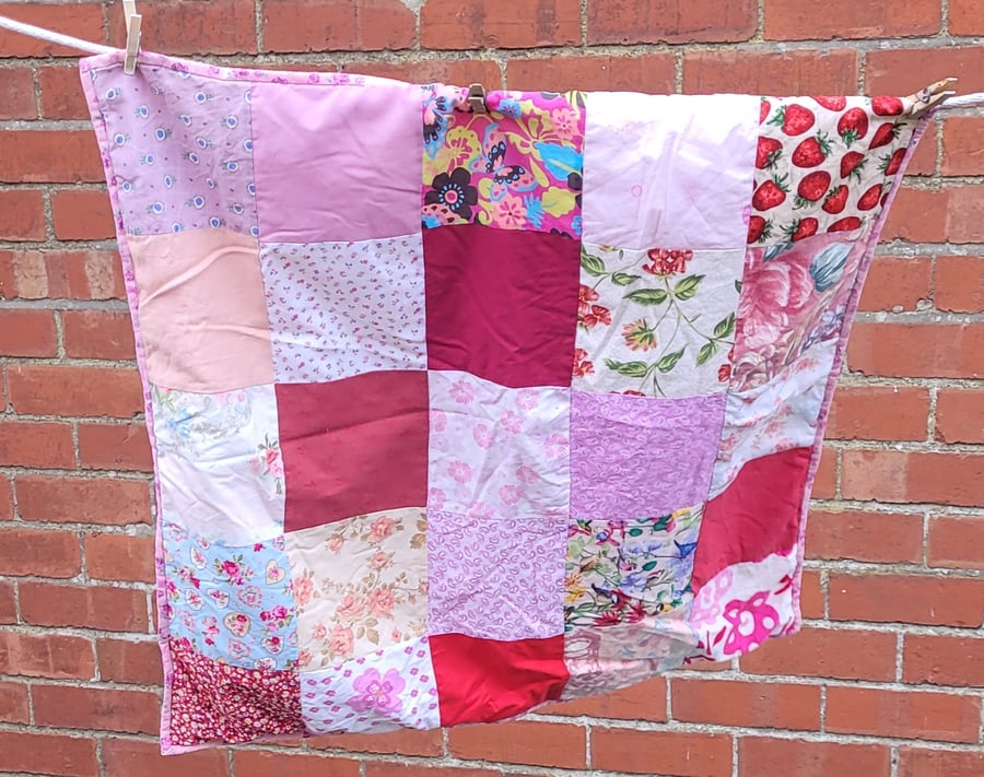 Pink and Red small quilt