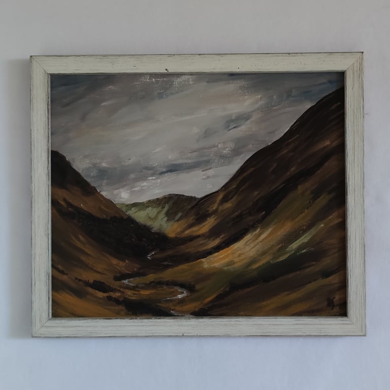 Glen Tilt, Cairngorms, Scottish Highlands Landscape Original Painting