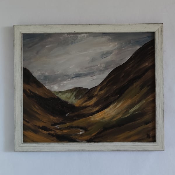 Glen Tilt, Cairngorms, Scottish Highlands Landscape Original Painting