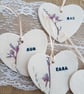 Personalised Bridesmaid Maid of Honour Friend Ceramic Heart - Image 2