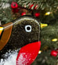 Fused Glass Robin