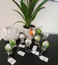 Pot Pals Handmade Snail Garden Ornament - Vintage Fork & Glass Marble Snail - Pl - Image 4