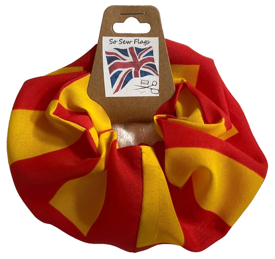 Northumberland Flag Hair Scrunchie Scrunchies Accessory Band Elastic