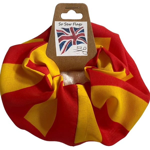 Northumberland Flag Hair Scrunchie Scrunchies Accessory Band Elastic