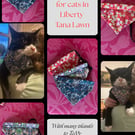 Bandanas for cats in Liberty Tana Lawn