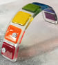 Handmade Glass Skinny Steps Rainbow Bridge - Pet Loss Optional Paw Prints & Card - Image 6