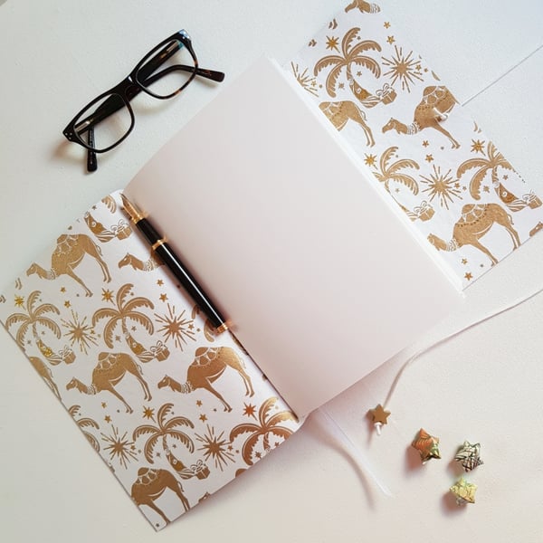 Christmas Journal with Camels, Palm Trees A5 Summer Seconds